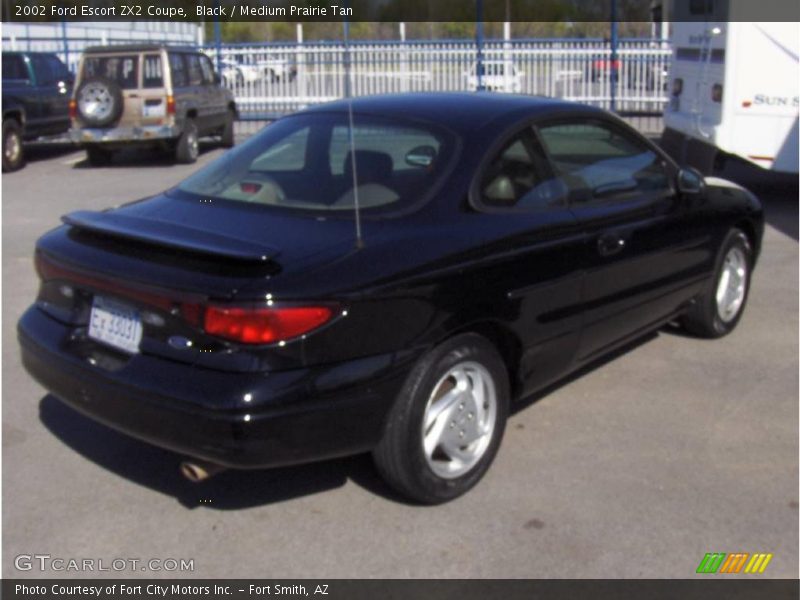 Black / Medium Prairie Tan 2002 Ford Escort ZX2 Coupe