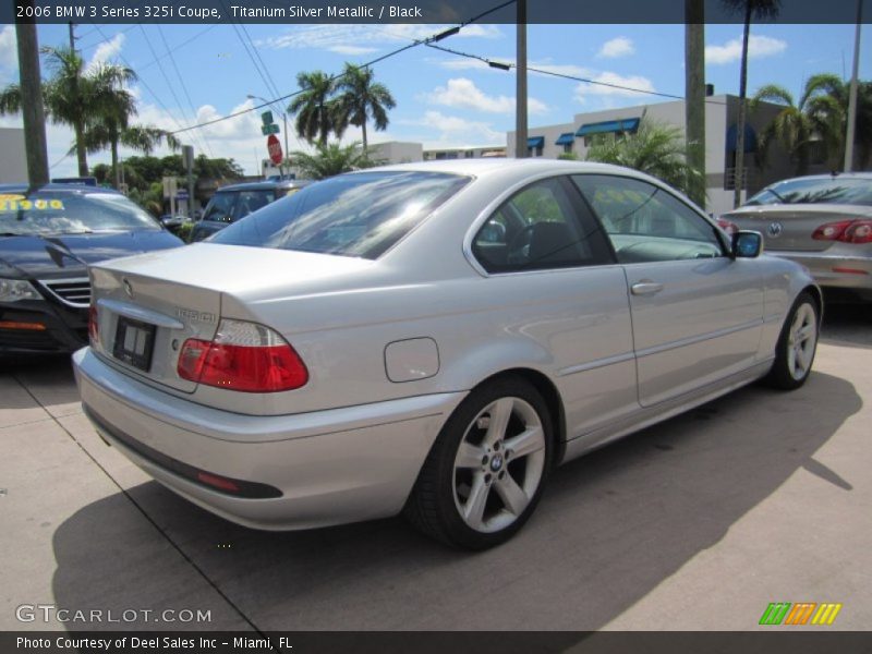 Titanium Silver Metallic / Black 2006 BMW 3 Series 325i Coupe