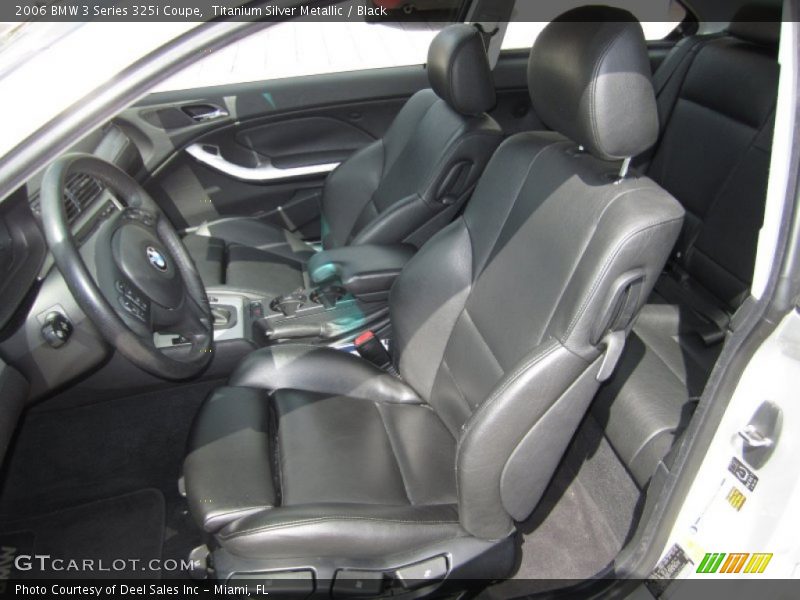 Titanium Silver Metallic / Black 2006 BMW 3 Series 325i Coupe