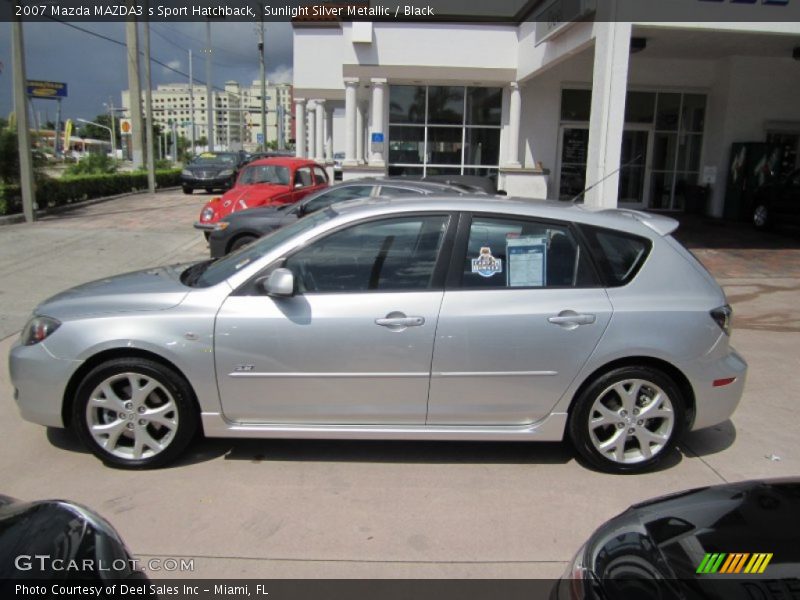 Sunlight Silver Metallic / Black 2007 Mazda MAZDA3 s Sport Hatchback