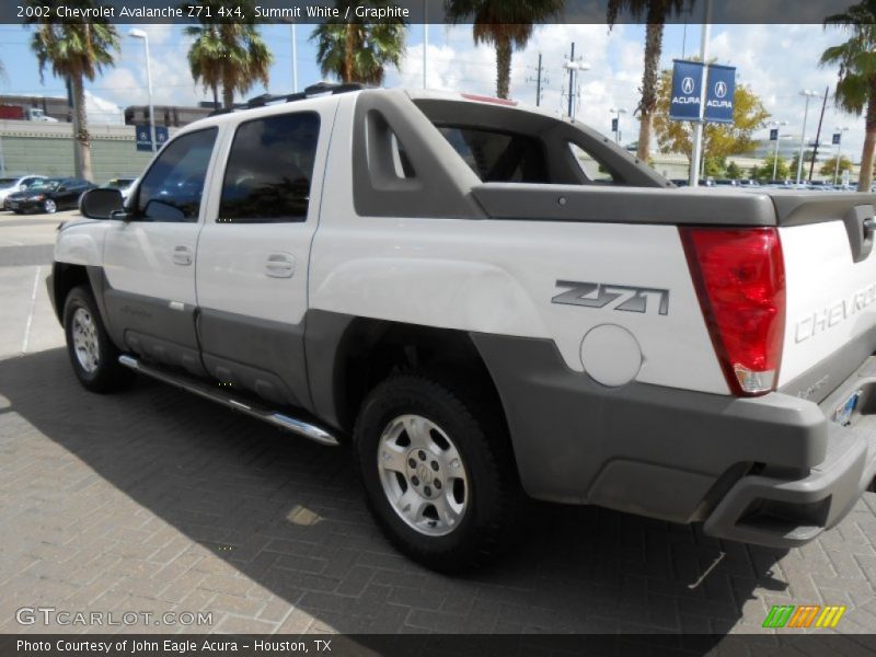 Summit White / Graphite 2002 Chevrolet Avalanche Z71 4x4
