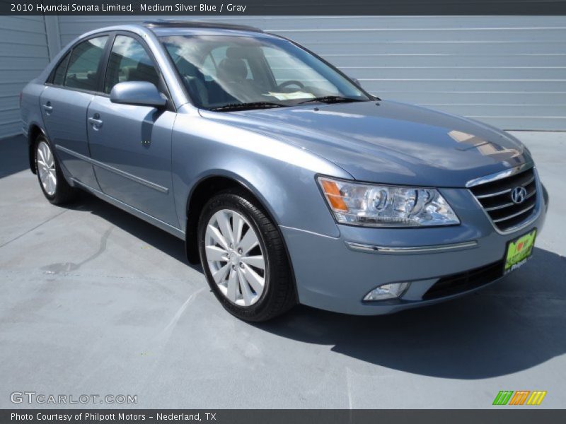Medium Silver Blue / Gray 2010 Hyundai Sonata Limited