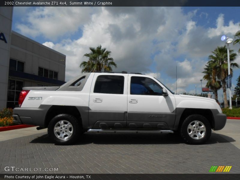 Summit White / Graphite 2002 Chevrolet Avalanche Z71 4x4