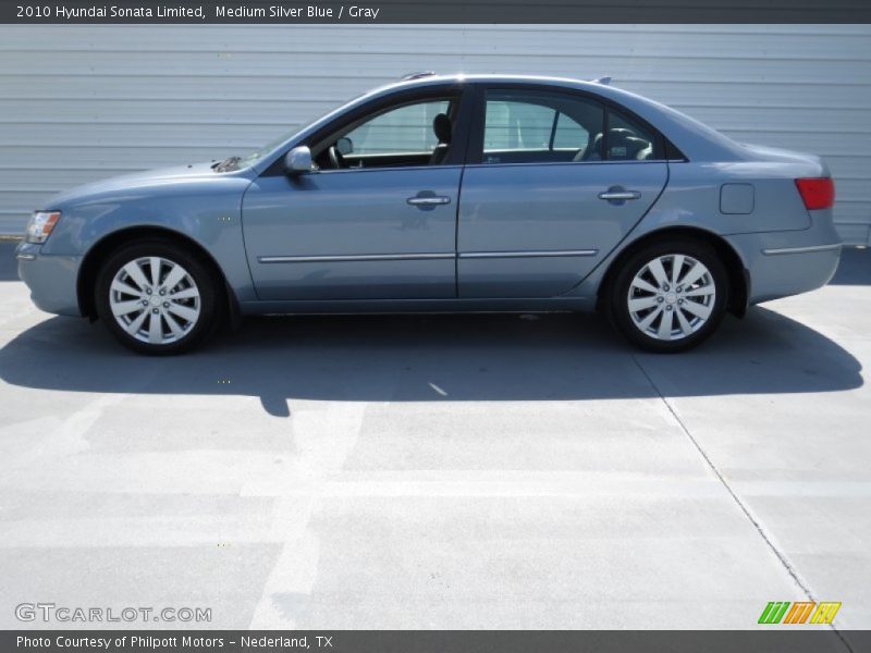 Medium Silver Blue / Gray 2010 Hyundai Sonata Limited