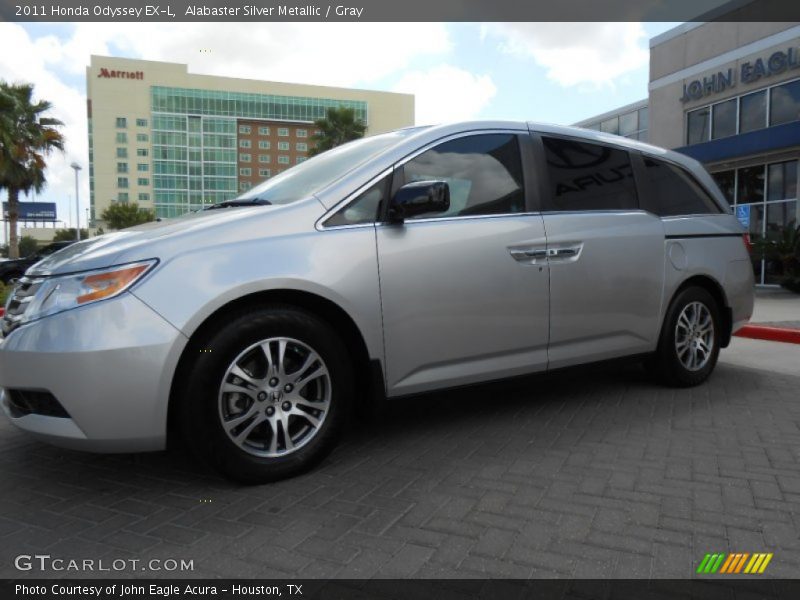 Alabaster Silver Metallic / Gray 2011 Honda Odyssey EX-L