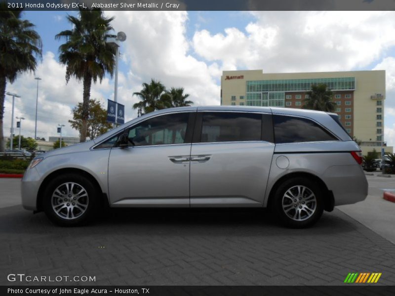 Alabaster Silver Metallic / Gray 2011 Honda Odyssey EX-L