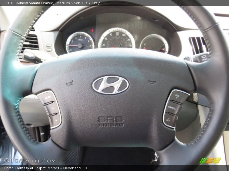 Medium Silver Blue / Gray 2010 Hyundai Sonata Limited