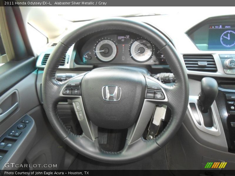Alabaster Silver Metallic / Gray 2011 Honda Odyssey EX-L