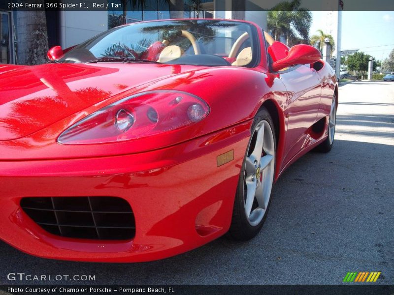 Red / Tan 2004 Ferrari 360 Spider F1