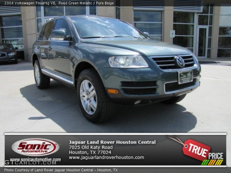 Reed Green Metallic / Pure Beige 2004 Volkswagen Touareg V8
