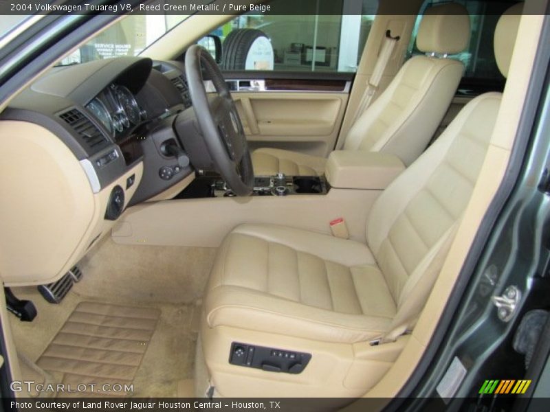 Reed Green Metallic / Pure Beige 2004 Volkswagen Touareg V8