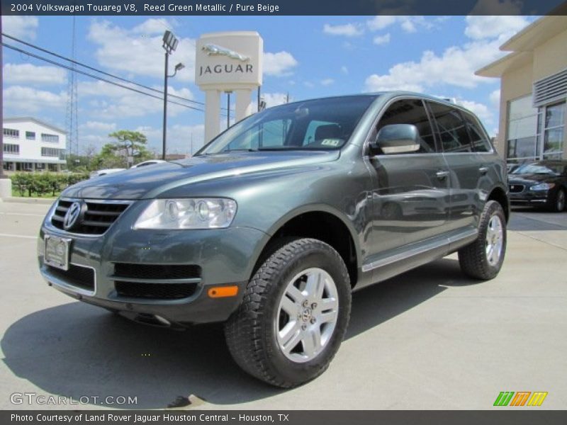 Reed Green Metallic / Pure Beige 2004 Volkswagen Touareg V8