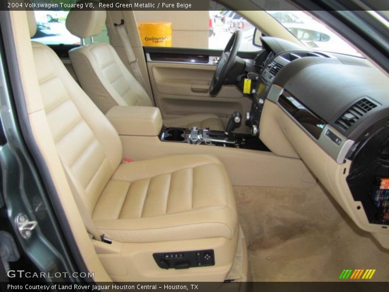 Reed Green Metallic / Pure Beige 2004 Volkswagen Touareg V8