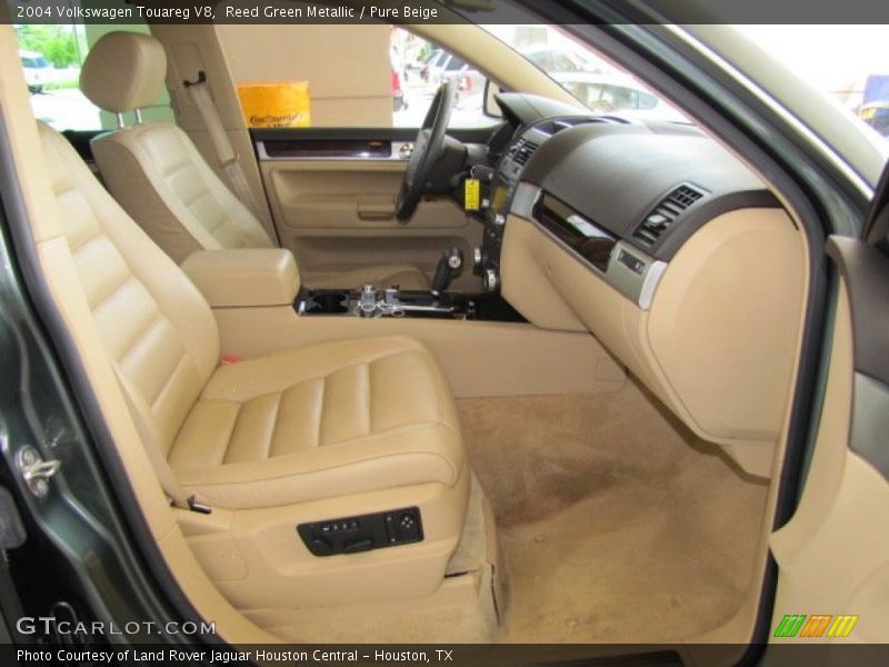 Reed Green Metallic / Pure Beige 2004 Volkswagen Touareg V8