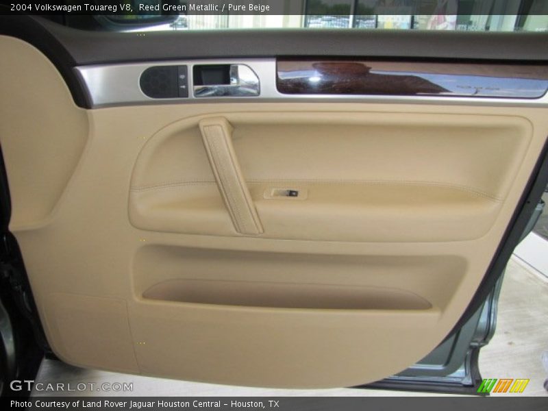 Reed Green Metallic / Pure Beige 2004 Volkswagen Touareg V8