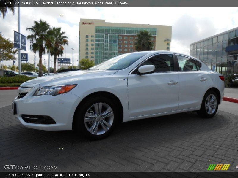 Bellanova White Pearl / Ebony 2013 Acura ILX 1.5L Hybrid Technology