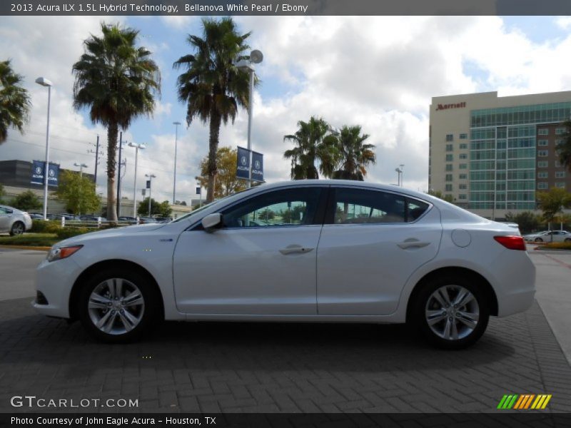 Bellanova White Pearl / Ebony 2013 Acura ILX 1.5L Hybrid Technology