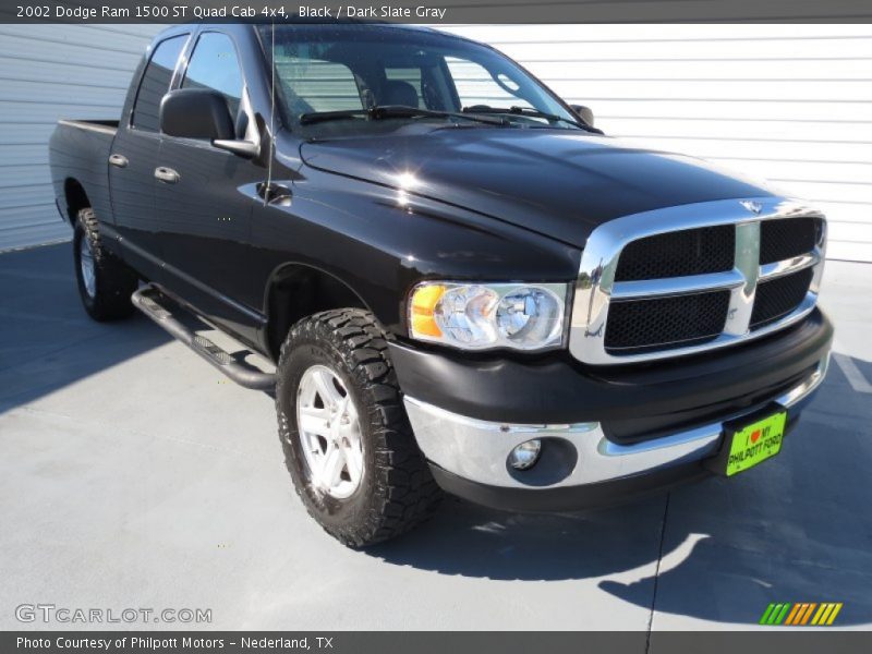 Black / Dark Slate Gray 2002 Dodge Ram 1500 ST Quad Cab 4x4