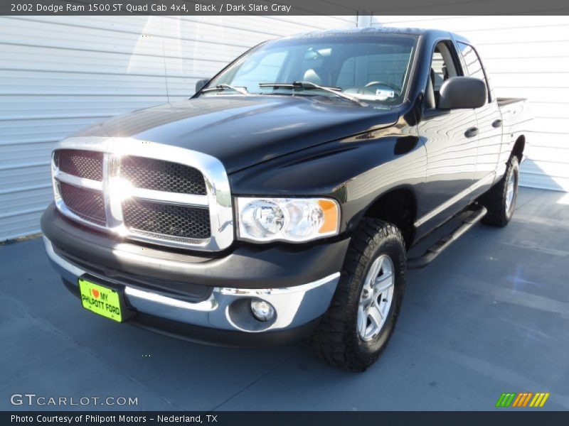 Black / Dark Slate Gray 2002 Dodge Ram 1500 ST Quad Cab 4x4