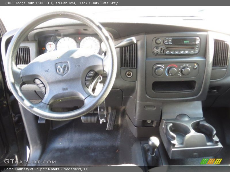 Black / Dark Slate Gray 2002 Dodge Ram 1500 ST Quad Cab 4x4