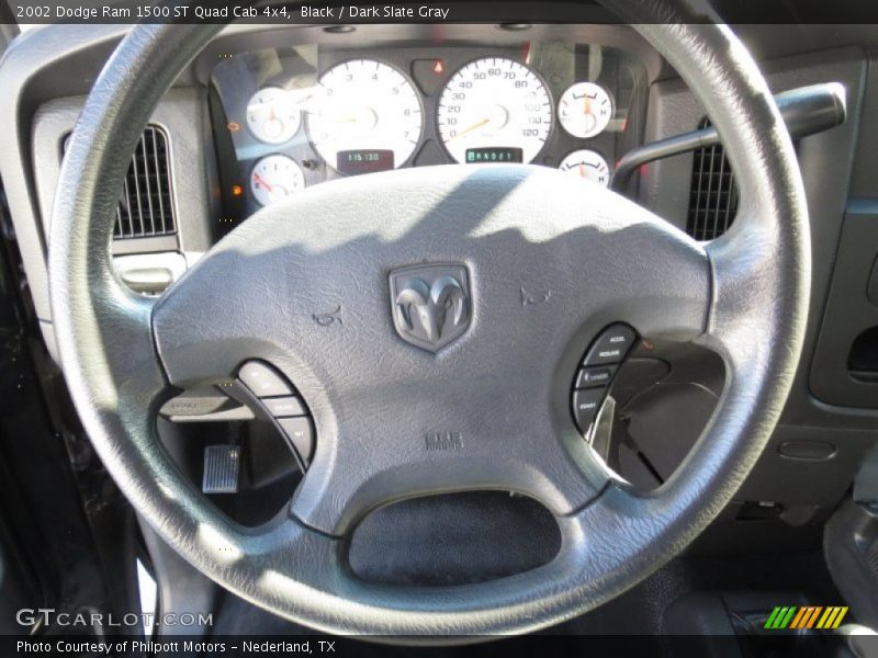 Black / Dark Slate Gray 2002 Dodge Ram 1500 ST Quad Cab 4x4