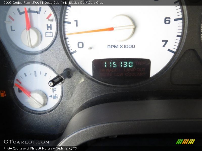 Black / Dark Slate Gray 2002 Dodge Ram 1500 ST Quad Cab 4x4