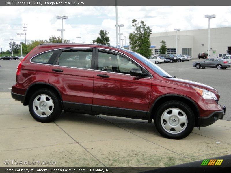 Tango Red Pearl / Gray 2008 Honda CR-V LX