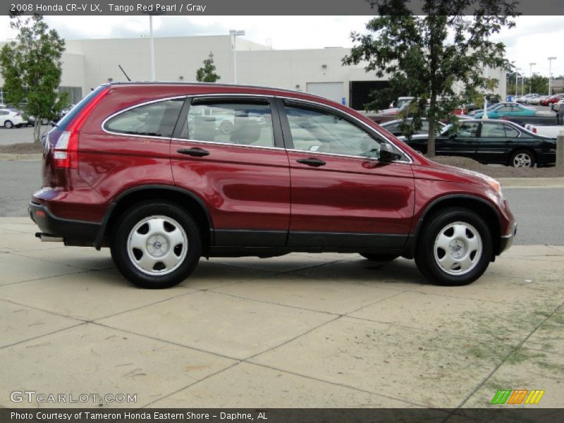 Tango Red Pearl / Gray 2008 Honda CR-V LX