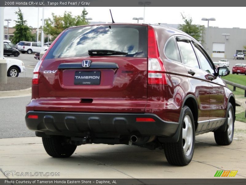 Tango Red Pearl / Gray 2008 Honda CR-V LX