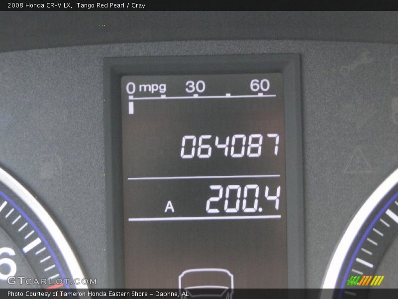 Tango Red Pearl / Gray 2008 Honda CR-V LX