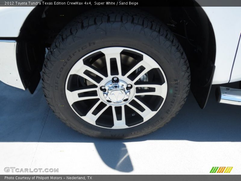 Super White / Sand Beige 2012 Toyota Tundra Texas Edition CrewMax 4x4