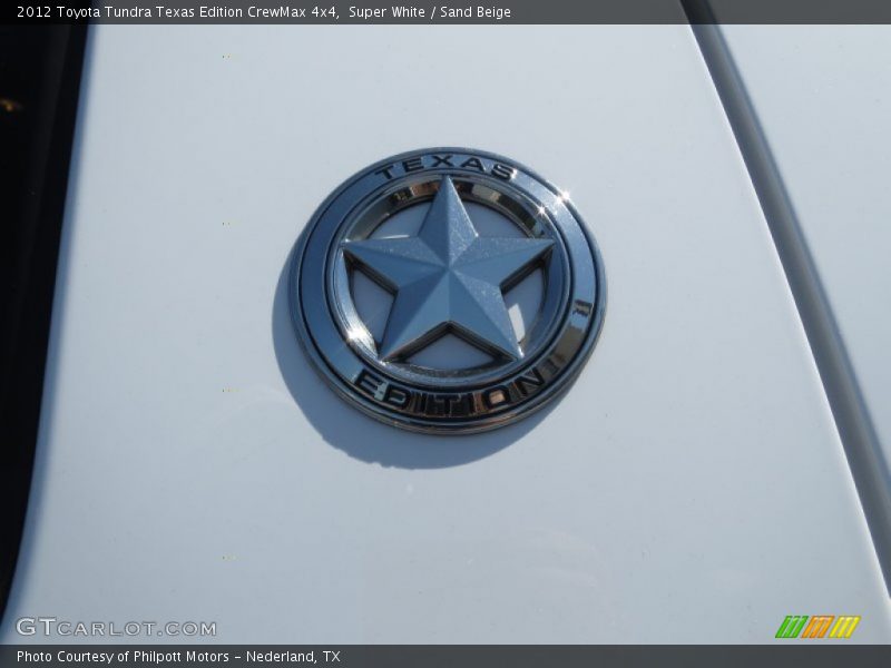Super White / Sand Beige 2012 Toyota Tundra Texas Edition CrewMax 4x4