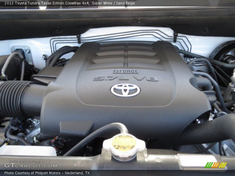 Super White / Sand Beige 2012 Toyota Tundra Texas Edition CrewMax 4x4