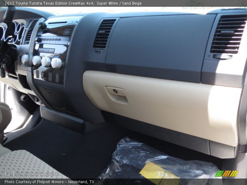 Super White / Sand Beige 2012 Toyota Tundra Texas Edition CrewMax 4x4