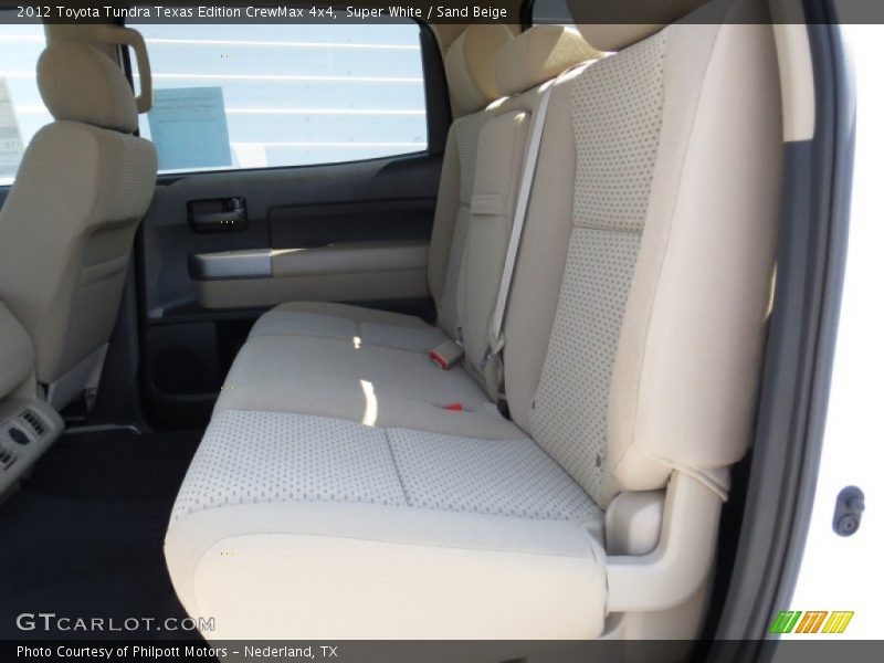Super White / Sand Beige 2012 Toyota Tundra Texas Edition CrewMax 4x4
