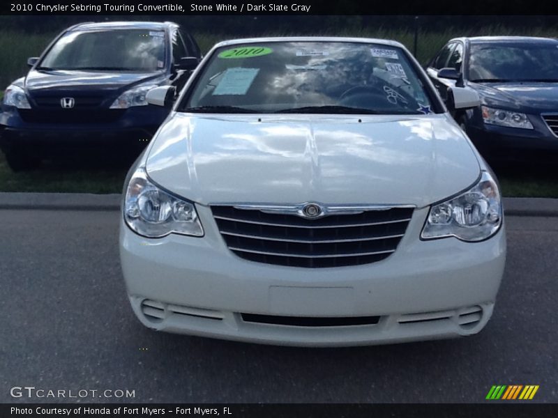 Stone White / Dark Slate Gray 2010 Chrysler Sebring Touring Convertible