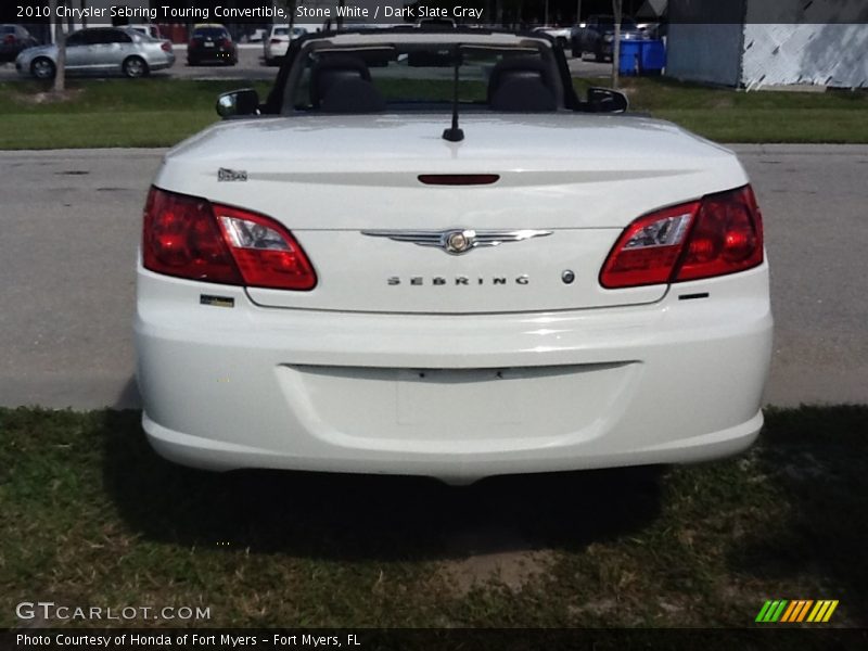 Stone White / Dark Slate Gray 2010 Chrysler Sebring Touring Convertible
