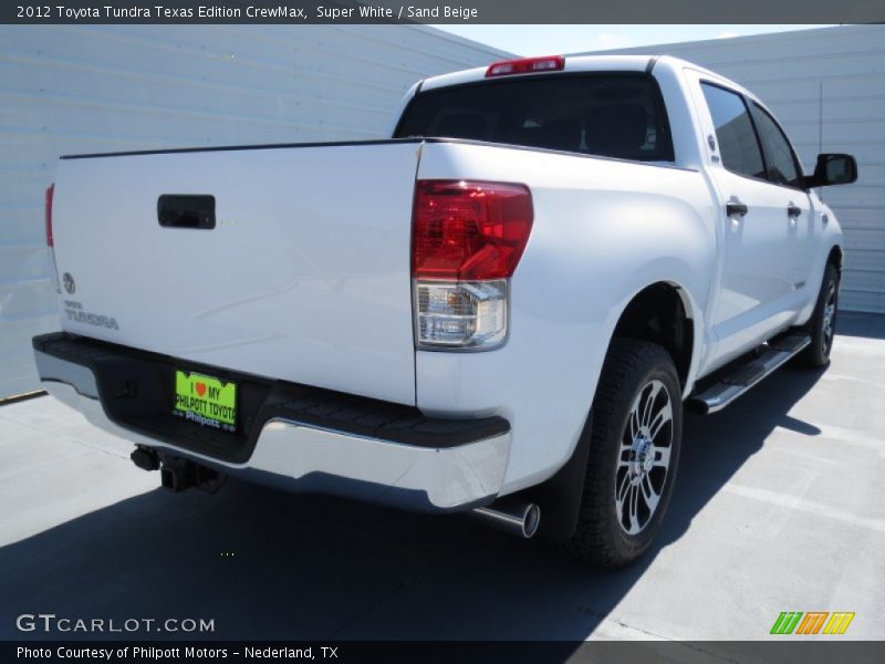 Super White / Sand Beige 2012 Toyota Tundra Texas Edition CrewMax