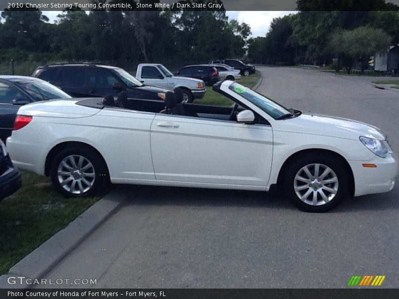 Stone White / Dark Slate Gray 2010 Chrysler Sebring Touring Convertible