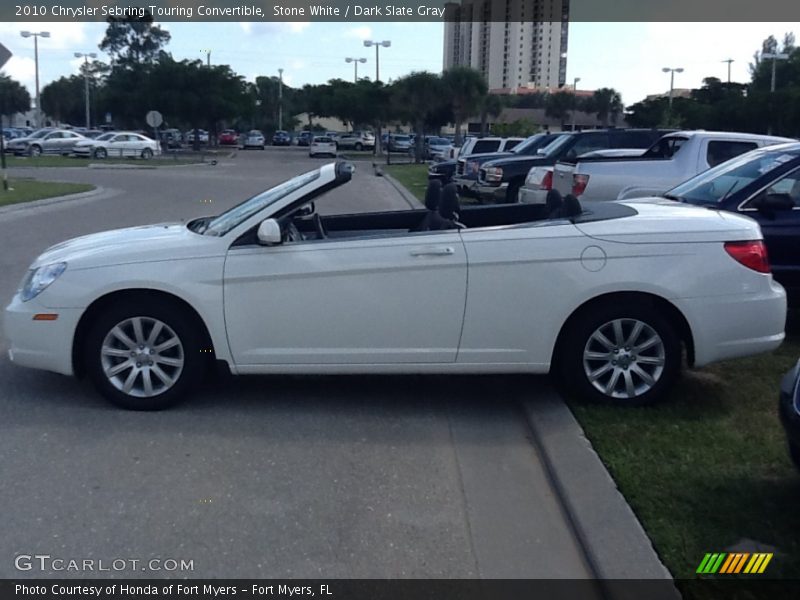 Stone White / Dark Slate Gray 2010 Chrysler Sebring Touring Convertible