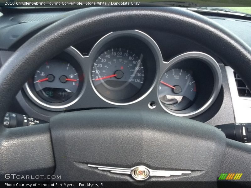 Stone White / Dark Slate Gray 2010 Chrysler Sebring Touring Convertible
