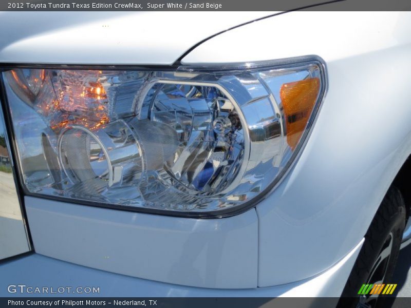 Super White / Sand Beige 2012 Toyota Tundra Texas Edition CrewMax