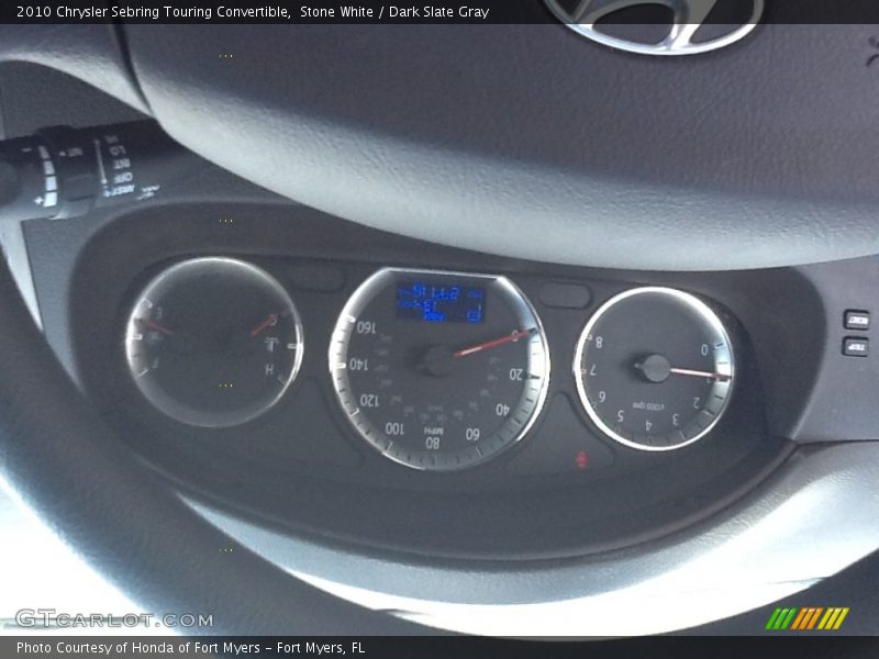 Stone White / Dark Slate Gray 2010 Chrysler Sebring Touring Convertible
