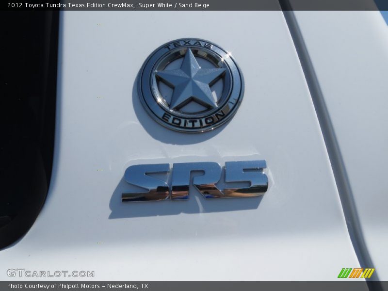 Super White / Sand Beige 2012 Toyota Tundra Texas Edition CrewMax