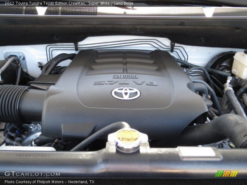 Super White / Sand Beige 2012 Toyota Tundra Texas Edition CrewMax