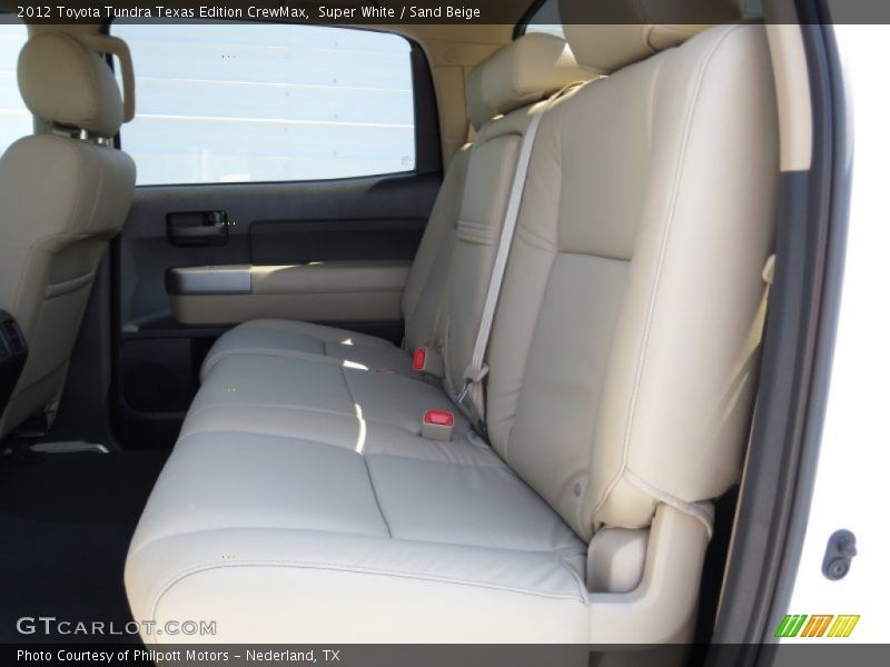 Super White / Sand Beige 2012 Toyota Tundra Texas Edition CrewMax