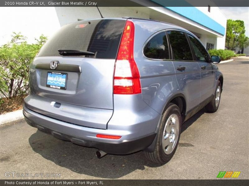 Glacier Blue Metallic / Gray 2010 Honda CR-V LX
