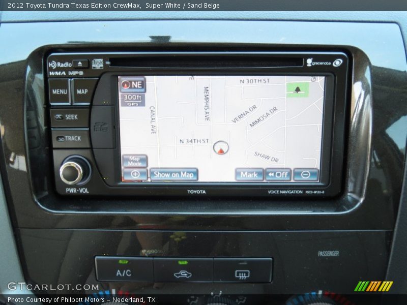 Super White / Sand Beige 2012 Toyota Tundra Texas Edition CrewMax
