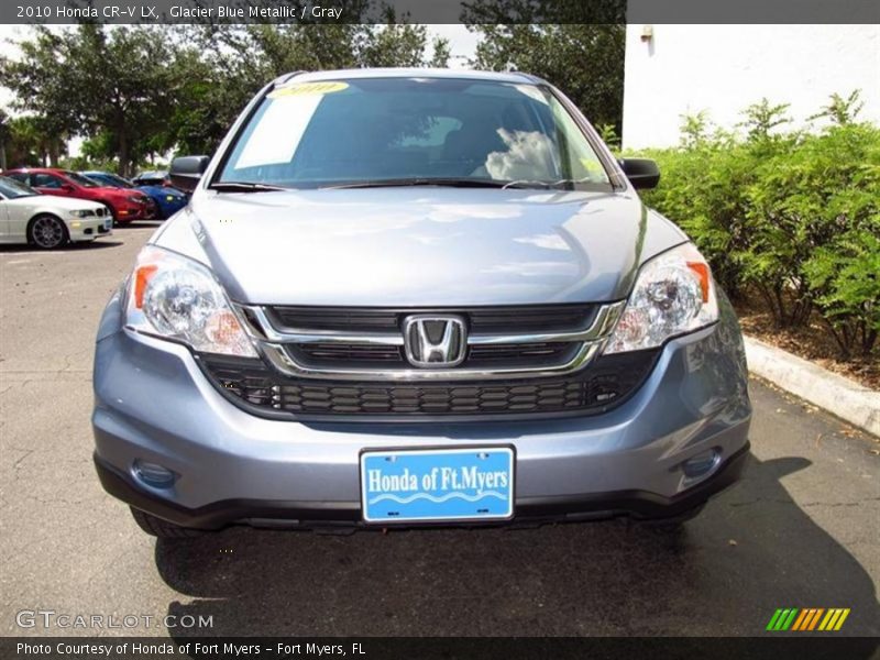 Glacier Blue Metallic / Gray 2010 Honda CR-V LX