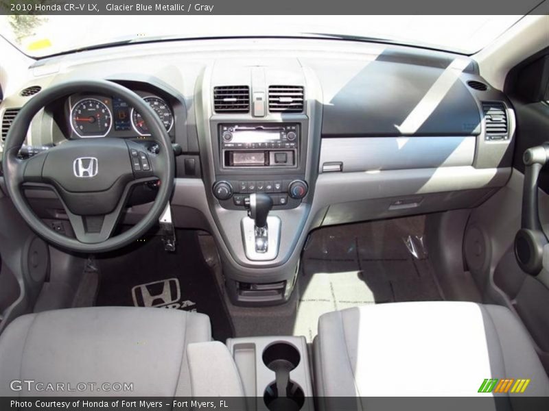 Glacier Blue Metallic / Gray 2010 Honda CR-V LX